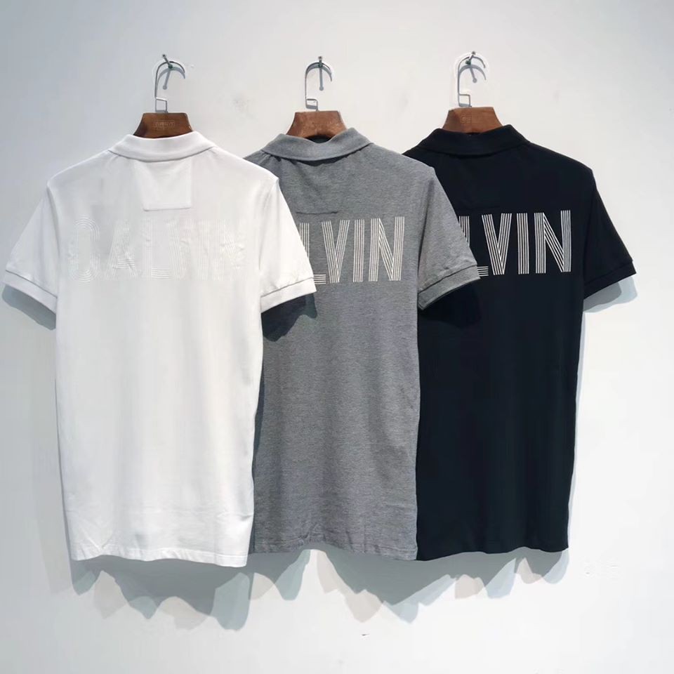 Áo thun polo Ck cotton pique xịn đẹp Full tem tag