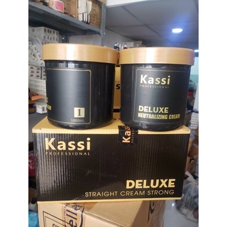 Kem Duỗi KASSI 1000ml/ hũ_duỗi tóc siêu thẳng, tiết kiệm, bóng mượt