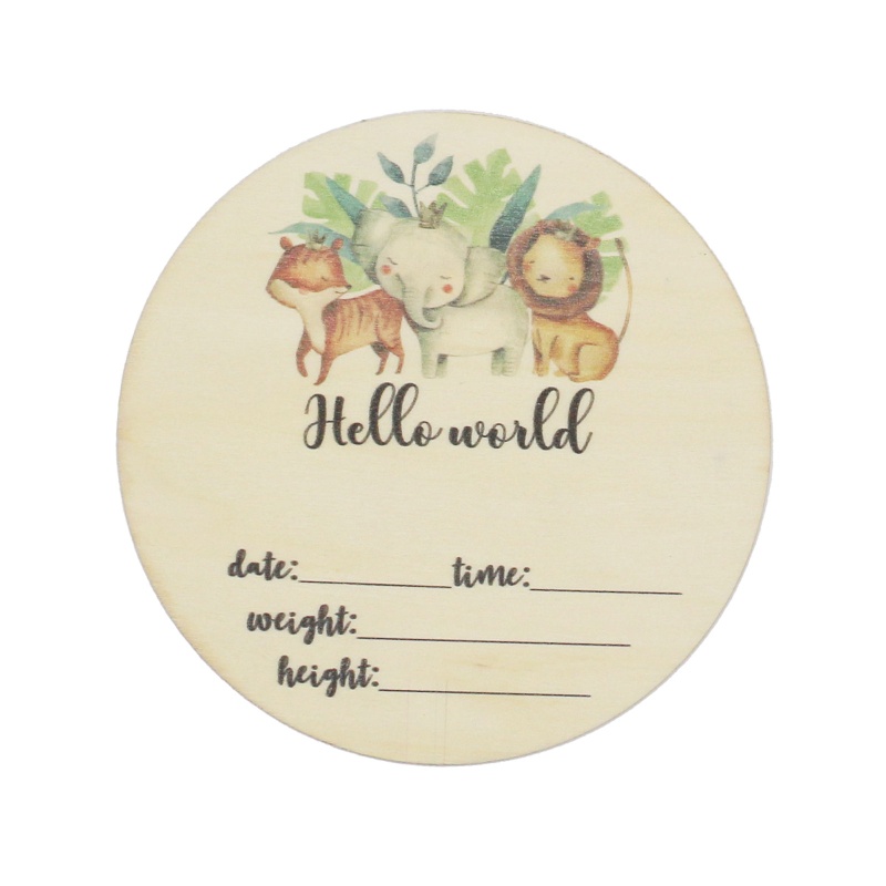 Thẻ Ghi Chú Đánh Dấu Cột Mốc Phát Triển Theo Tháng Làm Phụ Kiện Chụp Ảnh Cho Bé Sơ Sinh