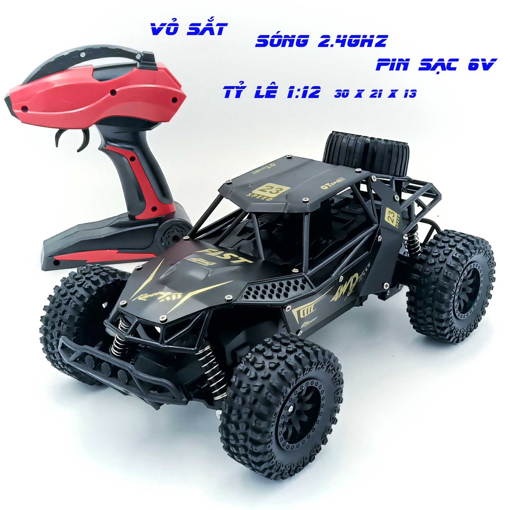 ()Xe điều khiển địa hình ROCK CRAWLER giảm sóc 2 cầu vỏ thép.