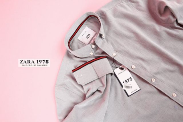 [SALE HÀNG LẺ SIZE] Áo Sơ mi Nam Zara 1975 slimfit màu trắng