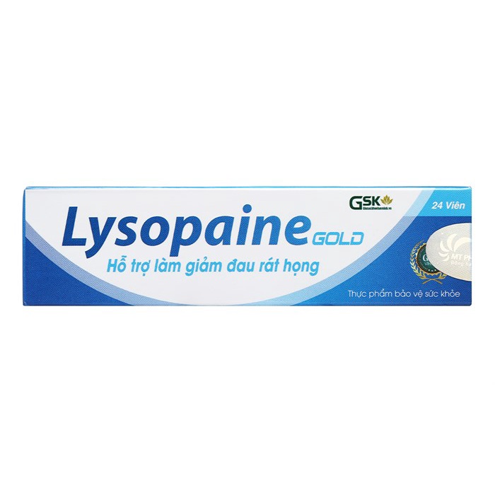 KẸO NGẬM LYSOPAINE - GIẢM SƯNG RÁT HỌNG tuýt 24 viên