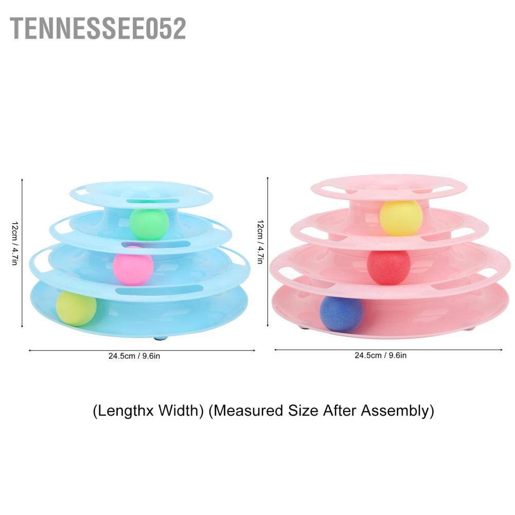 Hàng Sẵn Đồ chơi cho Mèo - tháp banh/bóng 3 tầng Đồ chơi Tháp bóng cho mèo 3 tầng Mèo săn đuổi và tập thể dục【Tennessee052】