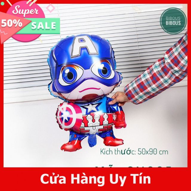 Bóng siêu nhân, bóng người nhện, bóng phi hành gia trang trí size 75cm