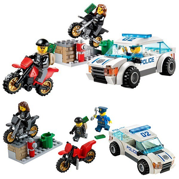 Lắp ráp xếp hình Lego City 60042 Bela 10417: Xe Chase cảnh sát tốc độ cao