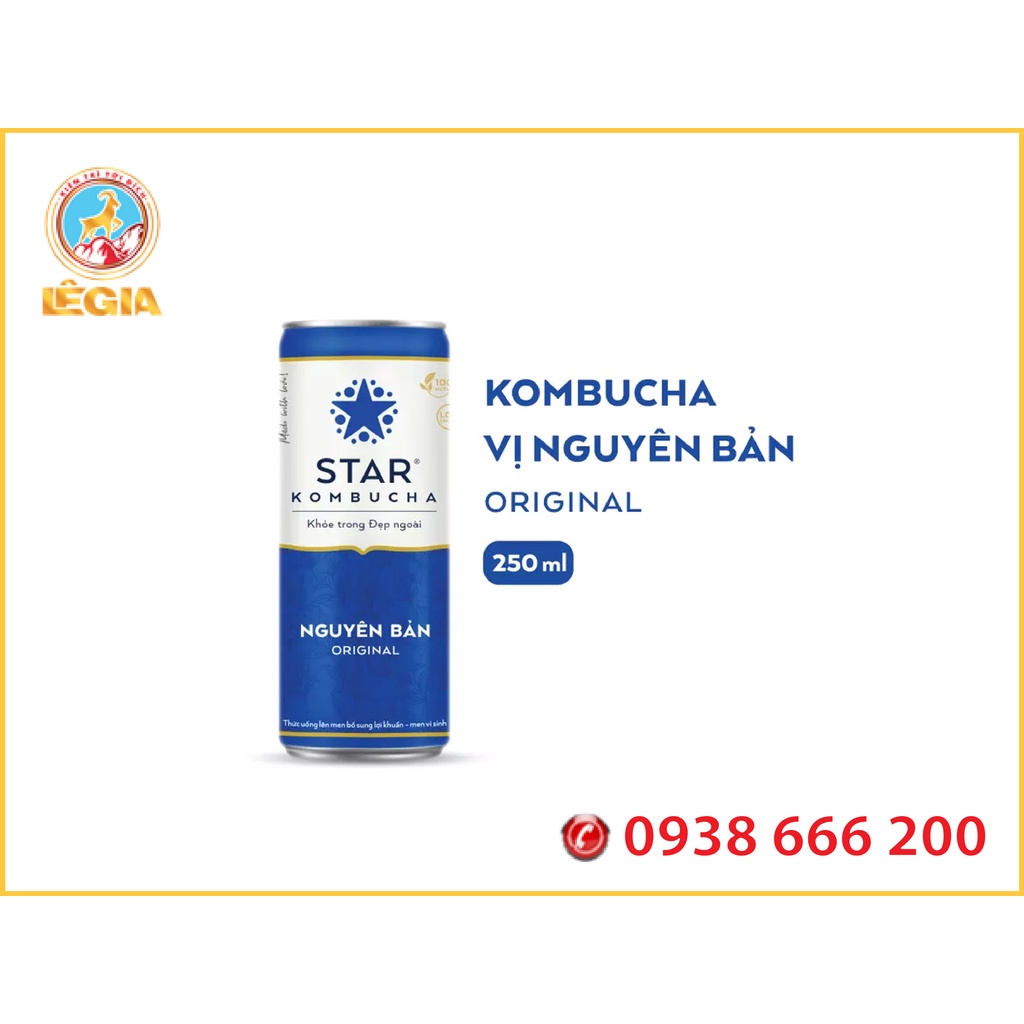 Nước Trái cây STAR KOMBUCHA Vị Nguyên Bản 250ML