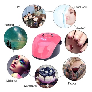Bộ dụng cụ phun sơn airbrush gồm súng phun, máy và kim nén 0.2mm 0.3mm 0.4mm dành cho người mẫu sơn móng tay/bánh/xe hơi