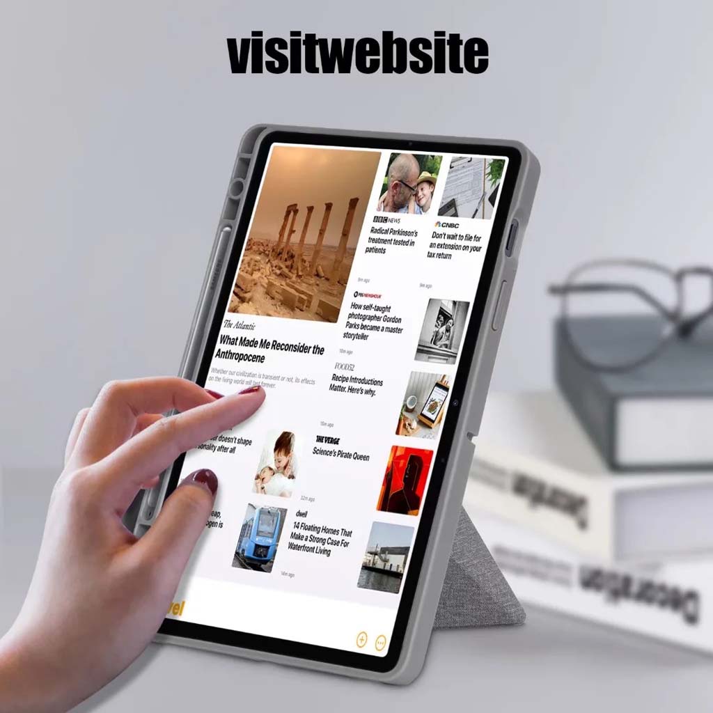 Ốp Điện Thoại TPU Mềm Mỏng Dạng Gập Đa Góc Kiêm Giá Đỡ Cho Samsung Tab S7 T870 T875 S8 X700 X706 11 inch