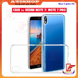 Ốp lưng Xiaomi Redmi 7-Trong suốt- Dẻo- Lâu ố Vàng [ Freeship 50k ]