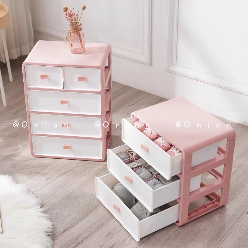 Hộp tủ nhựa đựng nội y 3 tầng chia ngăn