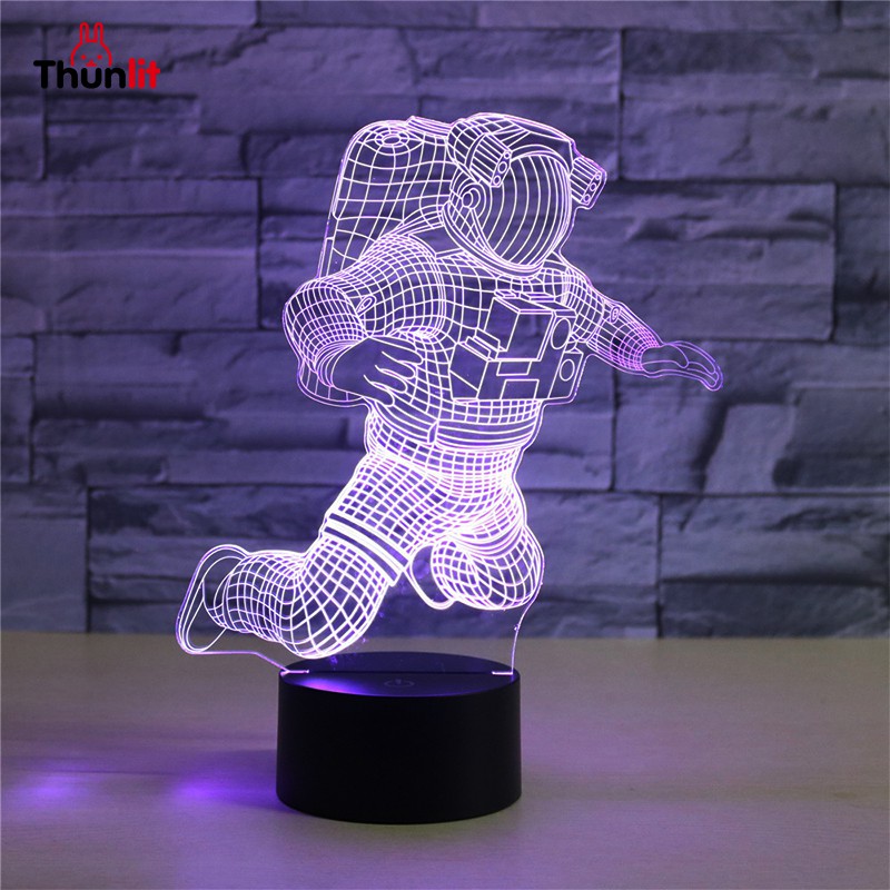 Đèn ngủ Thunlit hình phi hành gia nhiều màu sắc ổ cắm USB