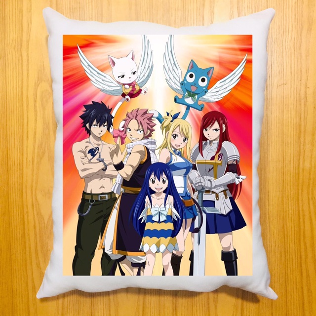 Gối ôm anime fairy tail dài 40x50cm