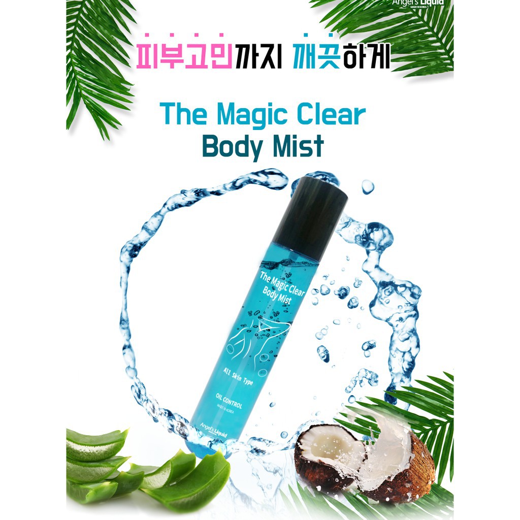 Xịt mụn lưng viêm lỗ chân lông - The Magic Clear Body Mist 150ml