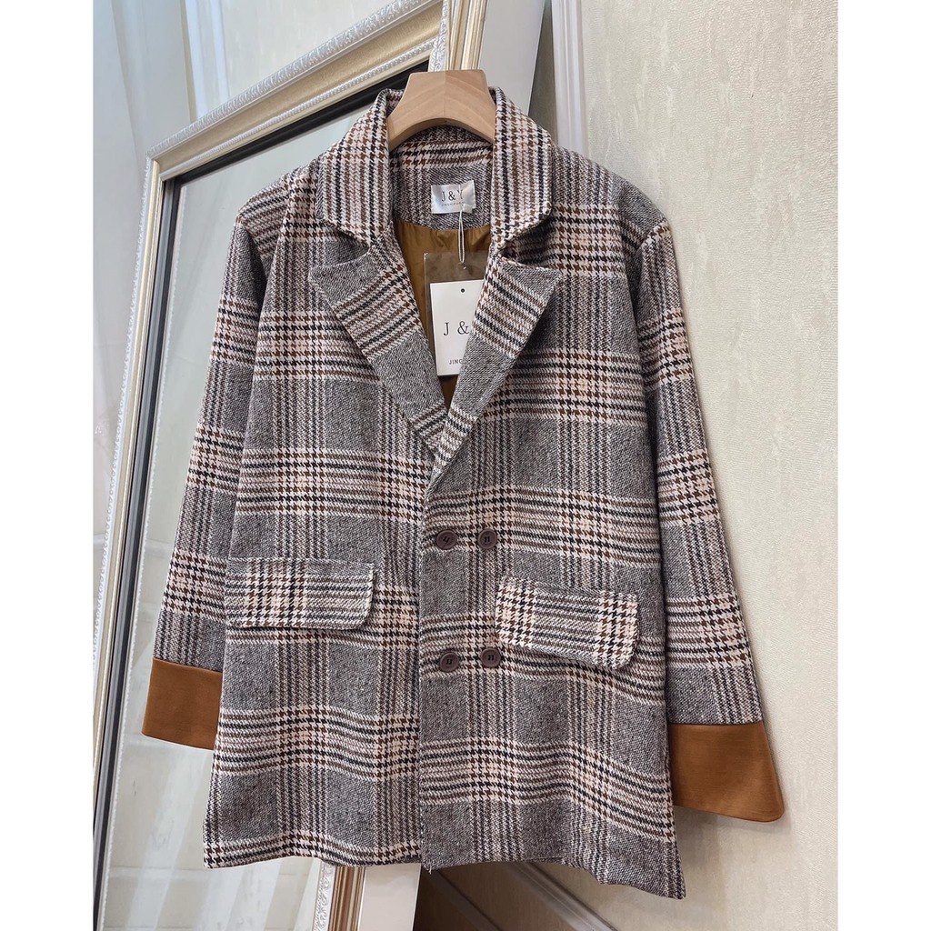 ÁO khoác blazer nữ, 2 lớp dưới 59kg