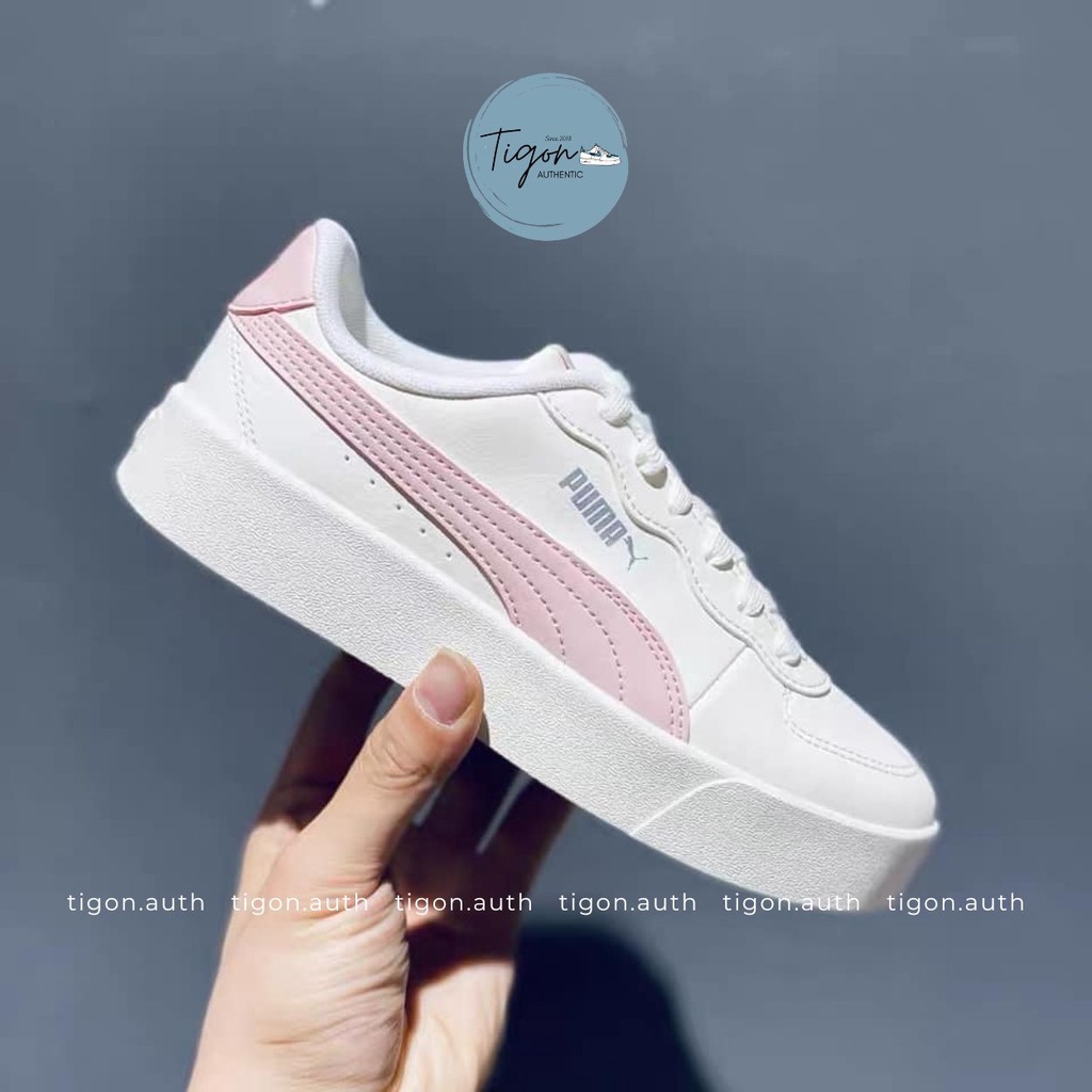 Giày sneaker nữ Puma Skye Clean hồng, giày thể thao nữ chính hãng  Tigon.auth