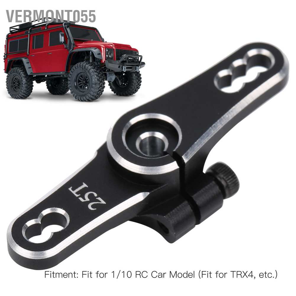 Hàng Hot Tay lái hợp kim nhôm Cánh tay Servo 25T Phụ kiện cho mô hình xe hơi RC 1/10 Vermont055 Hàng giao ngay