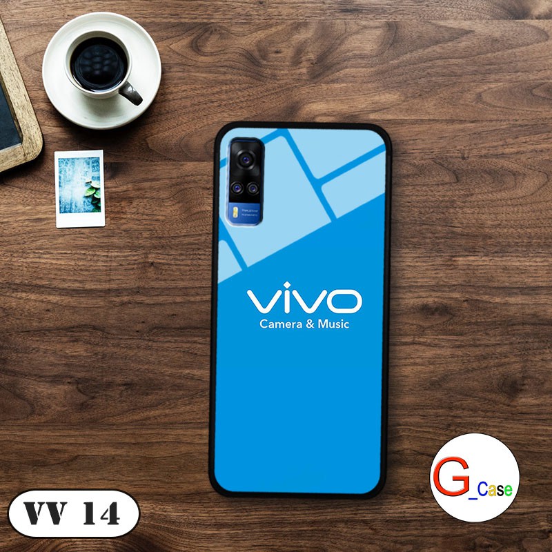 [Mã ELORDER5 giảm 10k đơn 20k] Ốp lưng Vivo Y51 2020 - lưng kính in logo hãng điện thoại