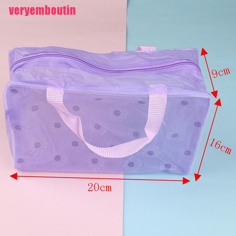 Túi Nhựa PVC Trong Suốt Đựng Đồ Trang Điểm Đi Du Lịch