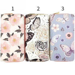 Bóp Ví Dài Cầm Tay Nữ Họa Tiết Hoạt Hình Bướm Buttefly Cute Siêu Dễ Thương - Link 57 - Nana Store