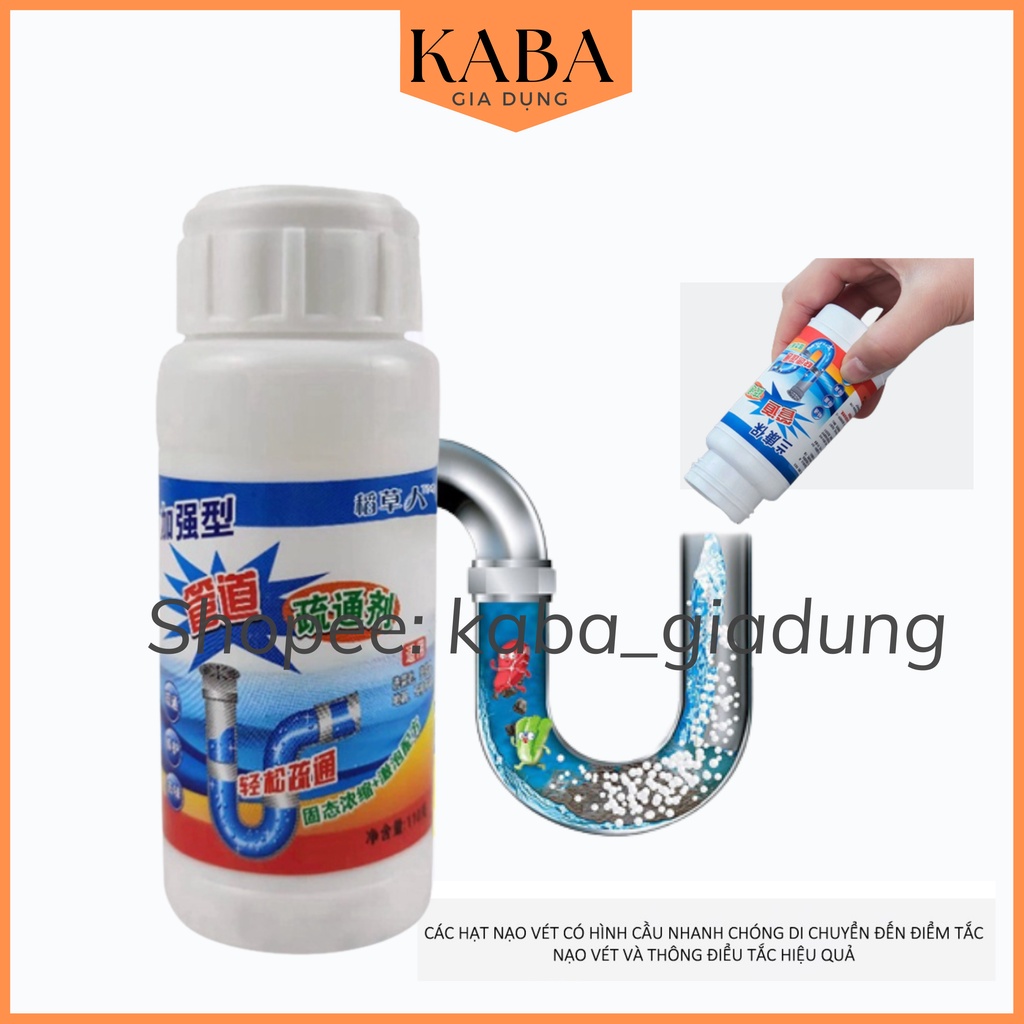 Bột Thông Tắc Cống Cực Mạnh, Bồn Cầu, Đường Ống, Bồn Rửa Mặt Chính Hãng Công Ty KABA