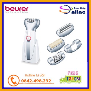 (Thiết Bị Chính Hãng) Máy Nhổ Lông, Cạo Râu Và Tẩy Da Chết Beurer HLE60 - Nhập Khẩu Đức