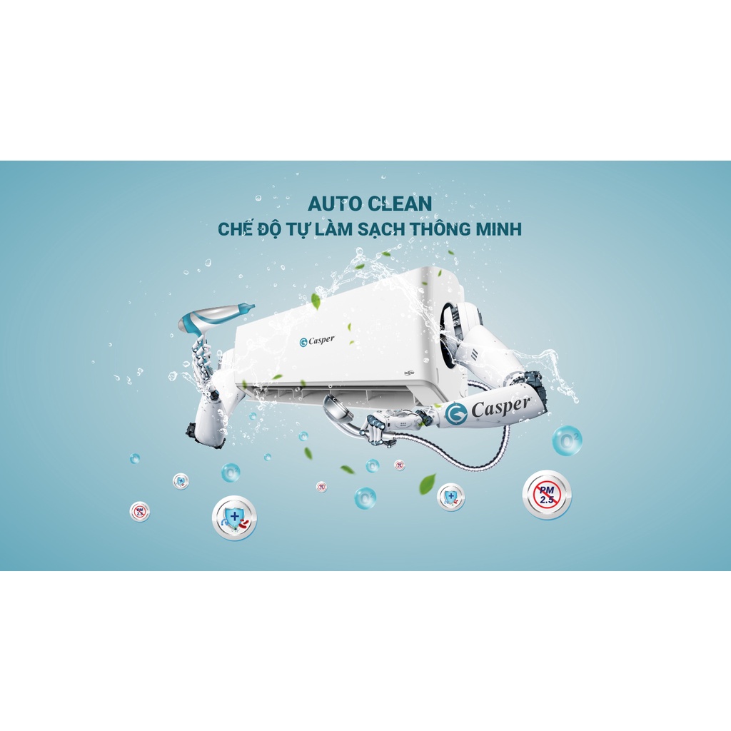 Điều hòa Casper 1 chiều inverter 12000BTU HC-12IA32/ GC-12IS33- Hàng chính hãng