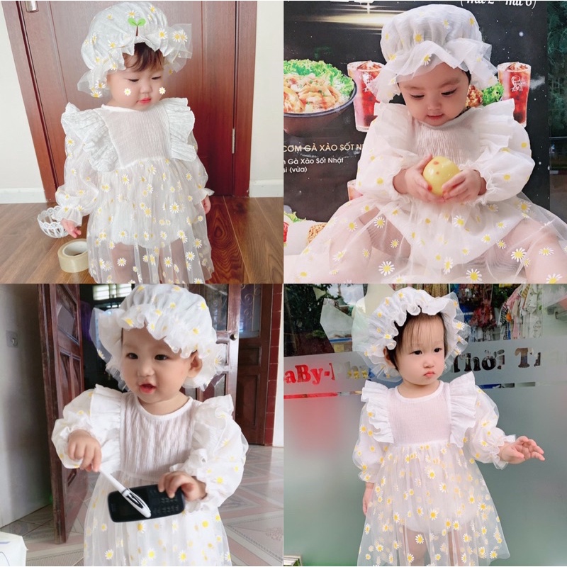 BODY HOA CÚC TRẮNG CHO BÉ GÁI