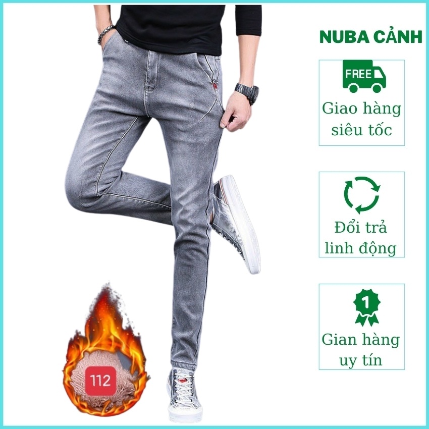 Quần jean nam cao cấp đẹp giá rẻ quần bò nuba 112