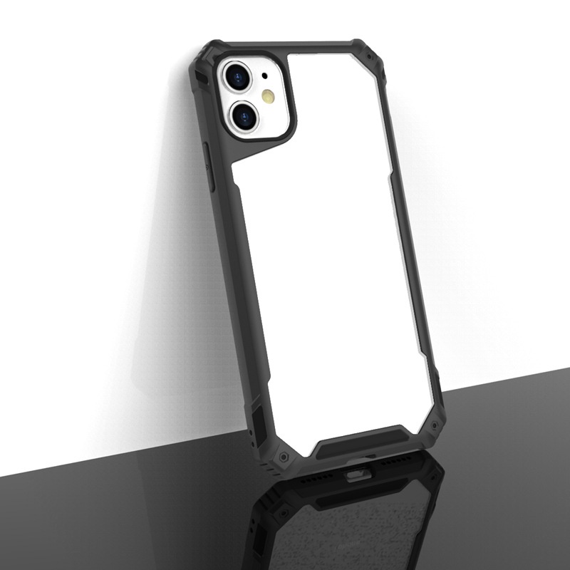 Ốp lưng Iphone 12 ProMax/ 12 Pro/ 12 chống sốc cao cấp mặt lưng trong suốt kèm gờ cao bảo vệ camera hiệu quả