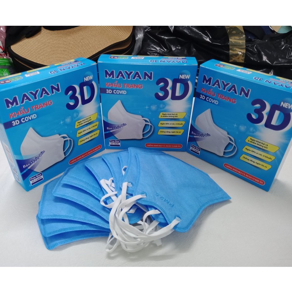 10 CÁI KHẨU TRANG MAYAN 3D MASK (Hàng Chính Hãng ) | BigBuy360 - bigbuy360.vn