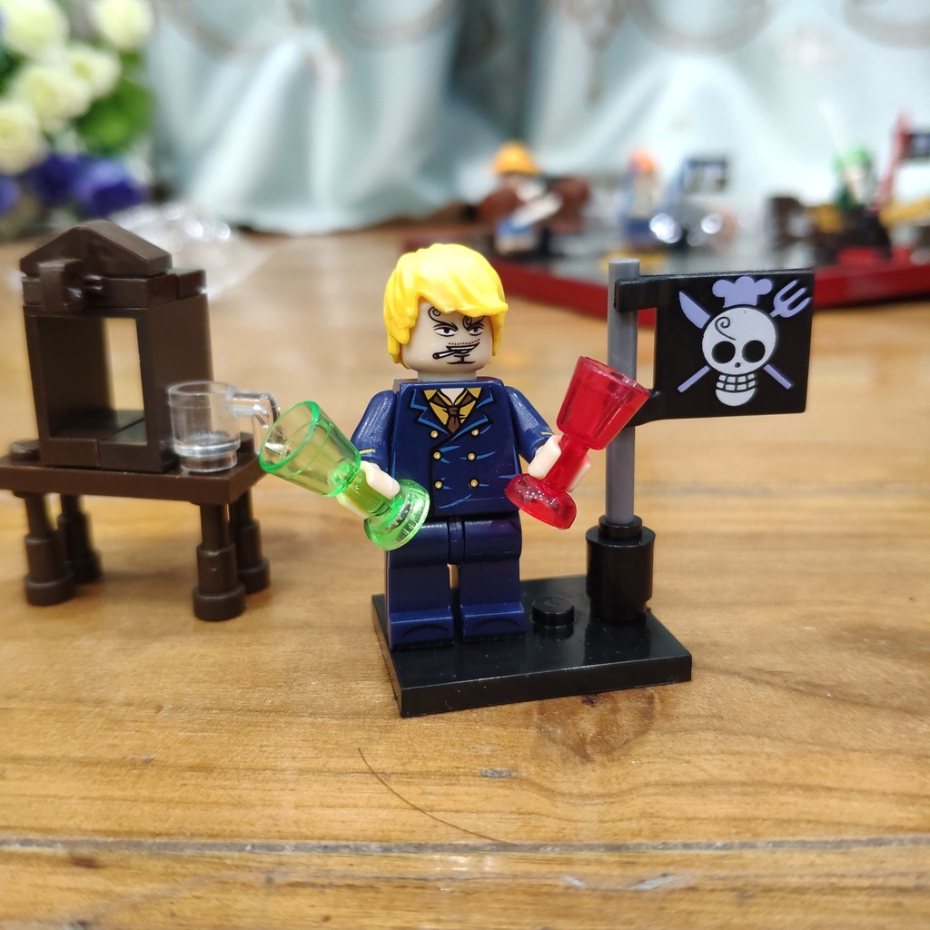 [mẫu hot] Bộ đồ chơi xếp hình lắp ghép lego one piece shank nami franky chopper luffy sanji zoro brook onepiece