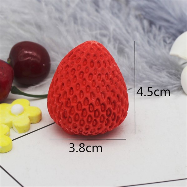 Khuôn Silicon Trái Cây Trái Dâu Tây To