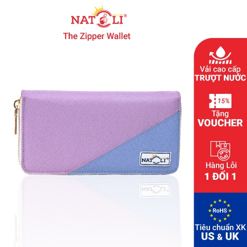 Ví Dài Nữ [FREESHIP, BẢO HÀNH 24 THÁNG] đựng tiền Local Brand thương hiệu Natoli - BST The Zipper Wallet