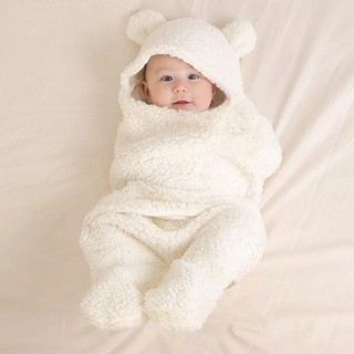 Chăn Quấn Ủ Kén Lông Cừu Baby Blanket Hình Thú Cao Cấp Cho Bé Yêu