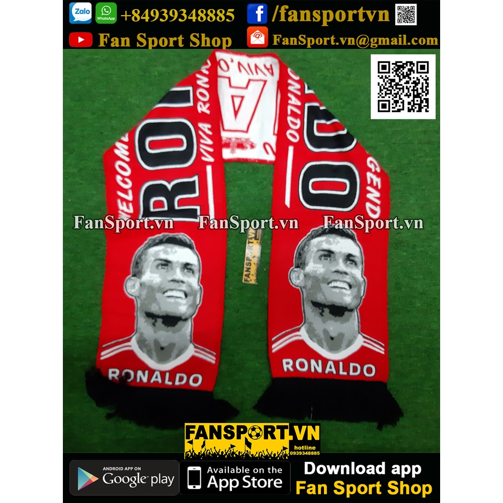 Khăn choàng cổ Cristiano Ronaldo Welcome home Manchester United scarf