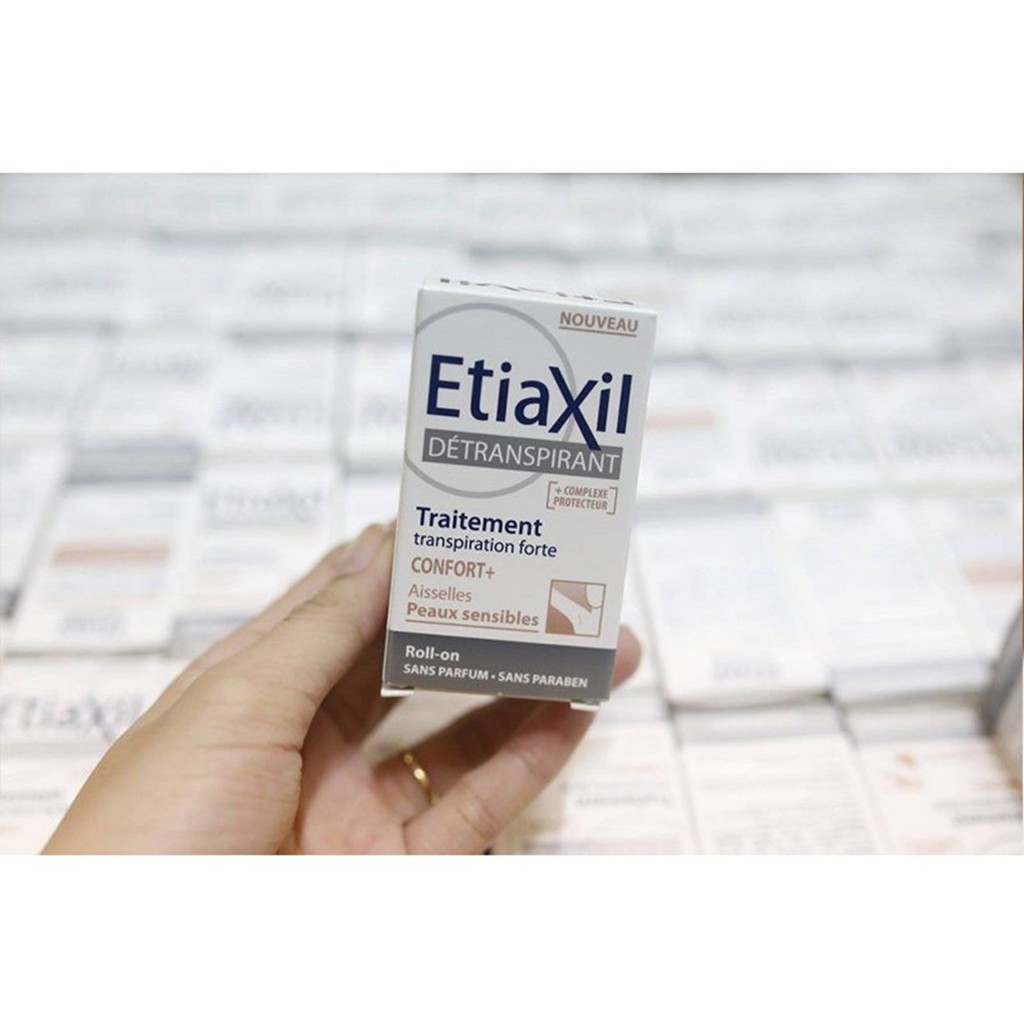 Lăn Ngăn Khử Mùi, Giảm Mồ Hôi Dành Cho Da Siêu Nhạy Cảm Etiaxil 15ml (Màu Nâu)