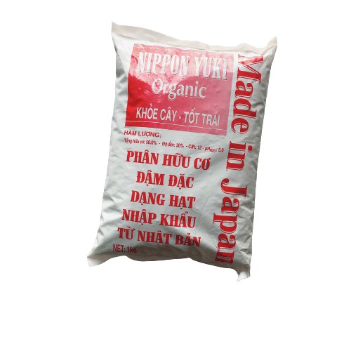 PHÂN GÀ NHẬT BẢN NIPPON YUKI HỮU CƠ ĐẬM ĐẶC DẠNG HẠT-1kg