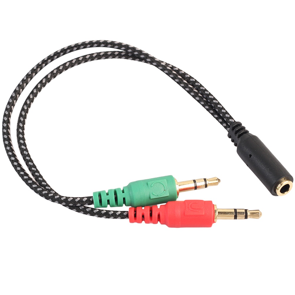 Dây Cáp Âm Thanh Chia 2 Đầu Cắm 3.5mm Sang 1 Ổ Cắm Cho Tai Nghe
