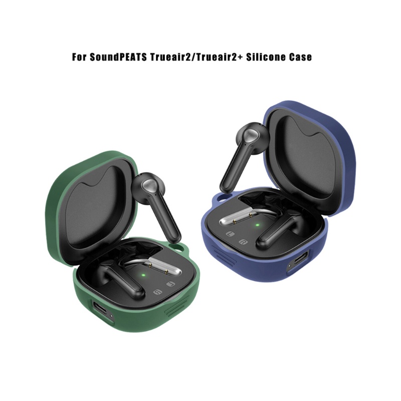Vỏ bảo vệ hộp sạc tai nghe bằng silicon cho SoundPEATS Trueair2/2+