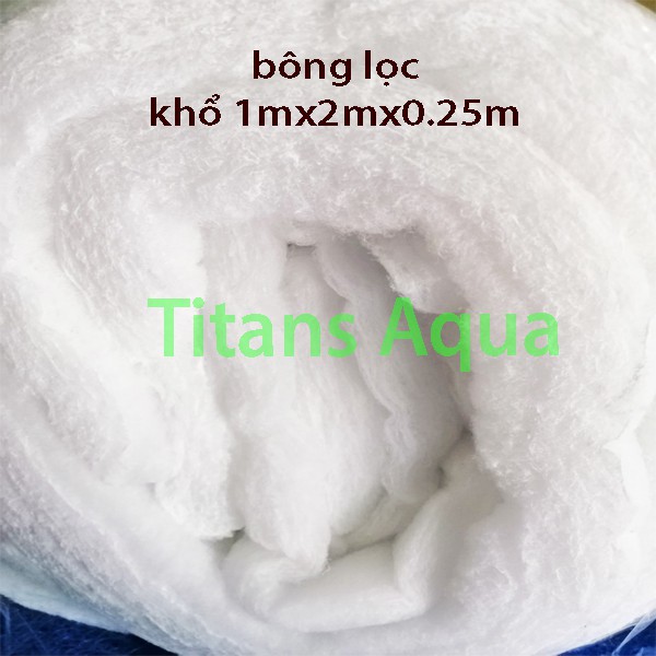BÔNG LỌC - GÒN LỌC NƯỚC - LỌC THÔ HIỆU QUẢ - 1.2m x 1.6m dày 2.5cm ~ 1kg