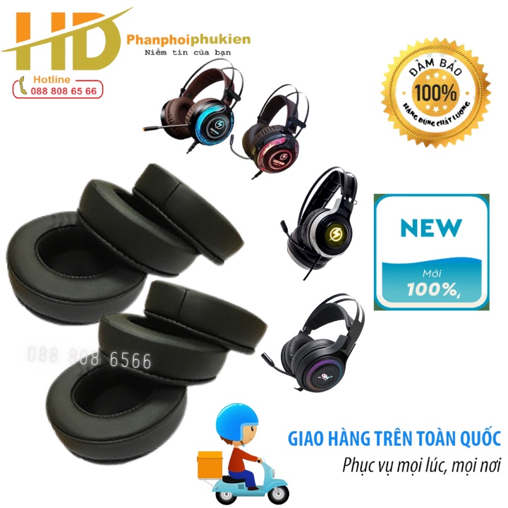 Ốp tai nghe tròn dày - Đệm mút tai nghe dày - Ốp dày