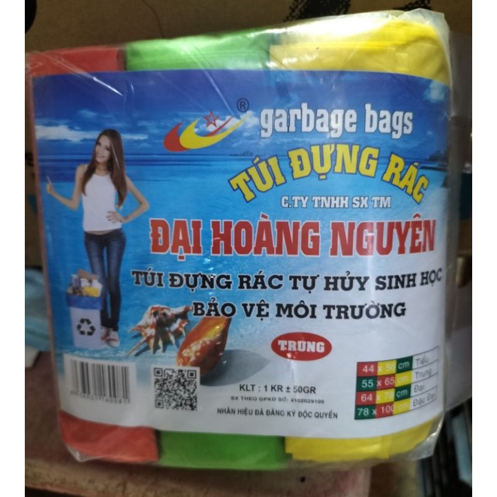 TÚI ĐỰNG RÁC TỰ HỦY SINH HỌC BẢO VỆ MÔI TRƯỜNG - LOẠI 1- SIZE TRUNG
