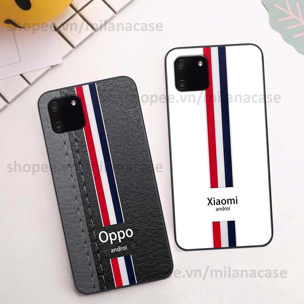 Ốp Realme C11 in giả da phong cách thể thao, cá tính, thời trang