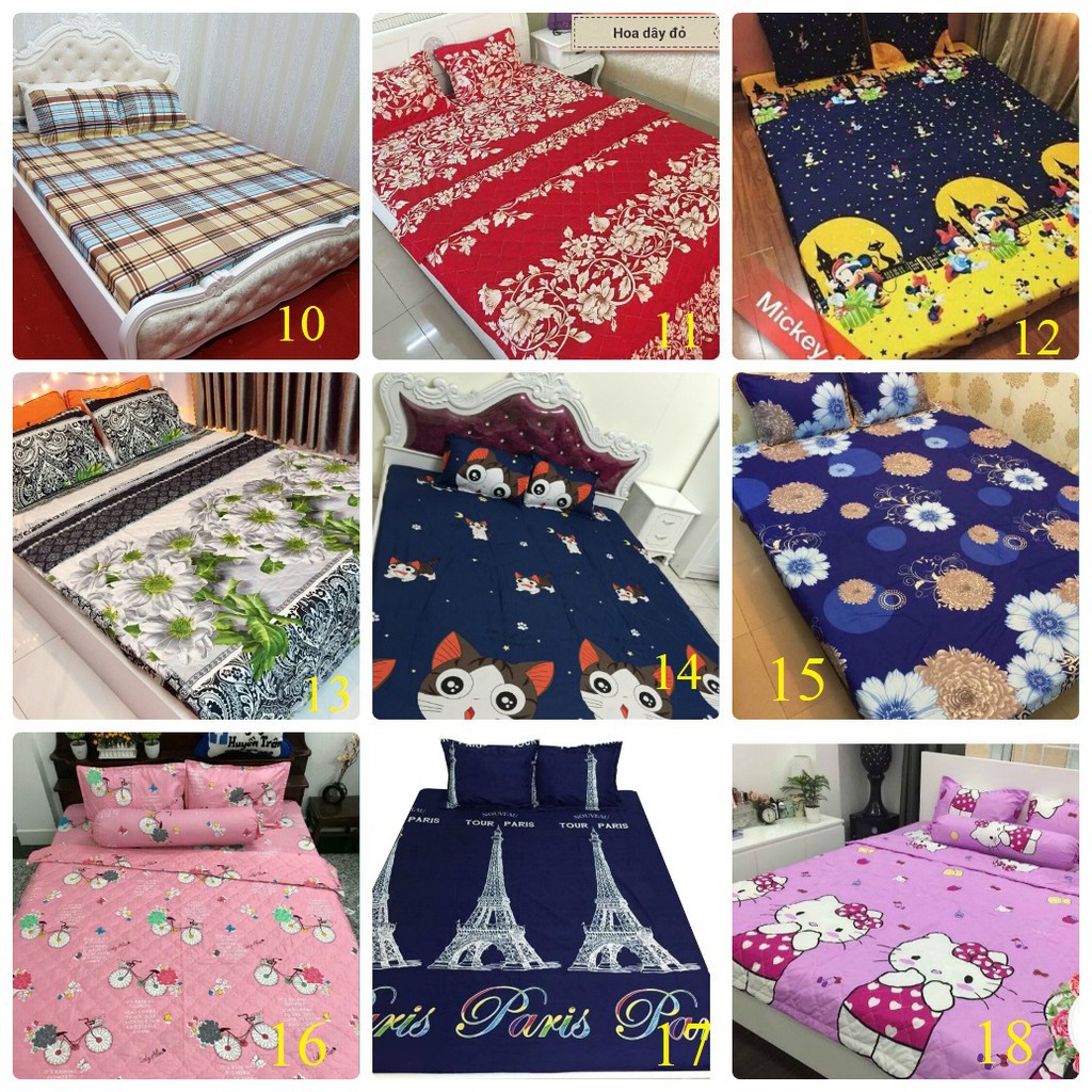 Bộ ga gối poly cotton lợn con