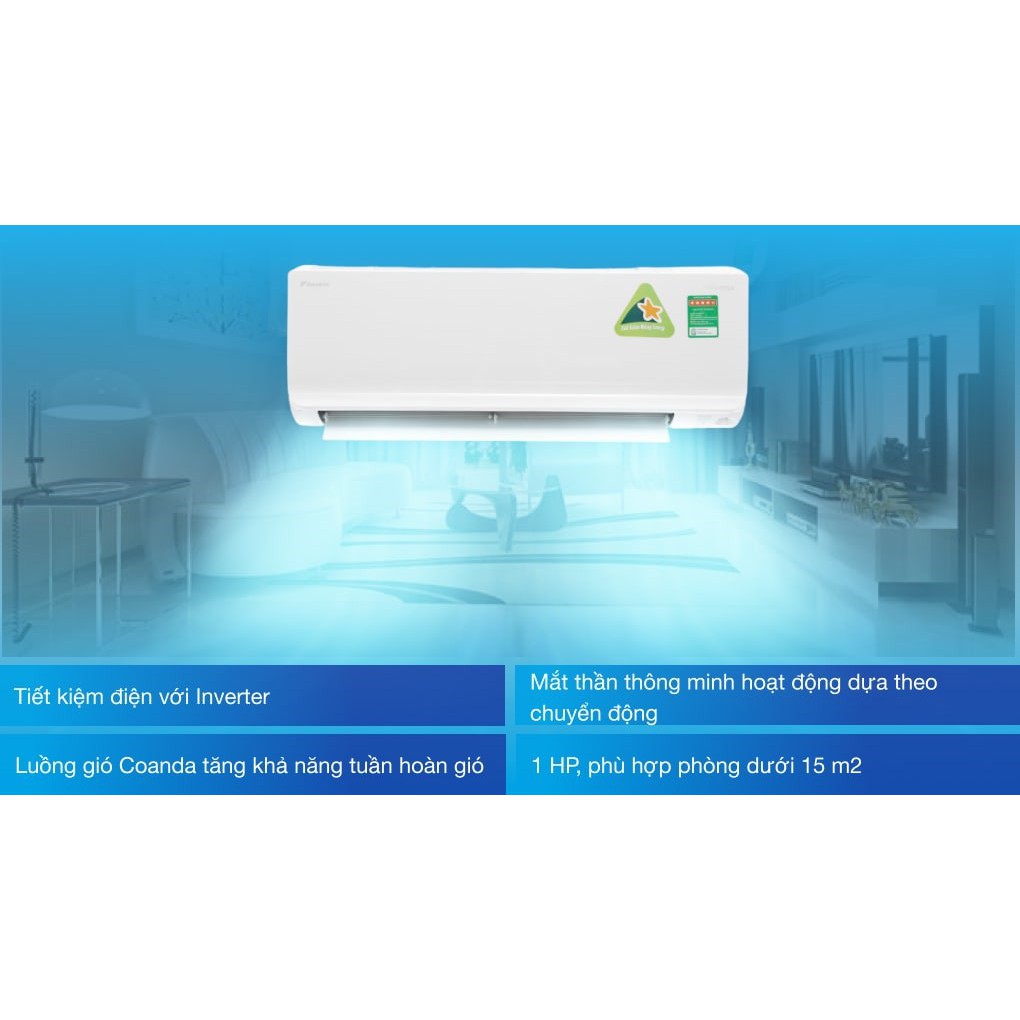 Máy lạnh Daikin Inverter 1.0 HP ATKC25TAVMV