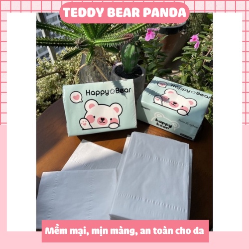 Giấy rút Trắng Happy Bear mềm mịn - Happy Bear