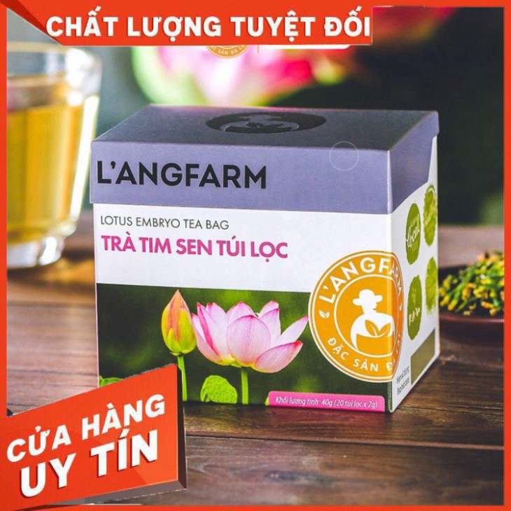 L'ANGFARM | Trà tim sen túi lọc hộp 20 tép An toàn vệ sinh, không chất bảo quản, giải khát hàng ngày hoặc làm quà tặng.