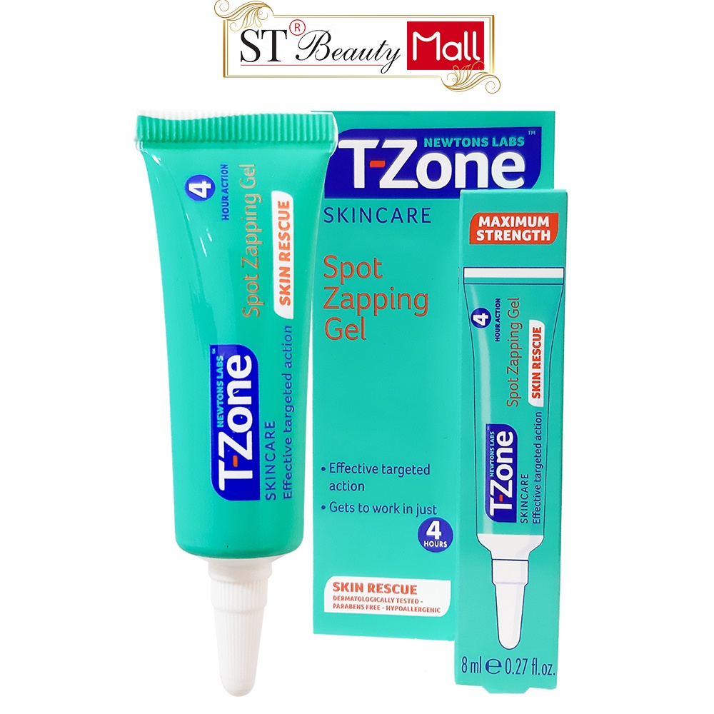 Gel T-Zone tràm trà dưỡng ẩm ngăn ngừa mụn cấp tốc và làm tươi sáng da 8ml Anh