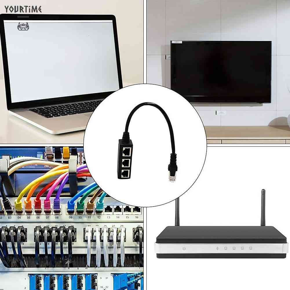 Cáp Chia Mạng LAN RJ45 3 Đầu Âm Chất Lượng Cao