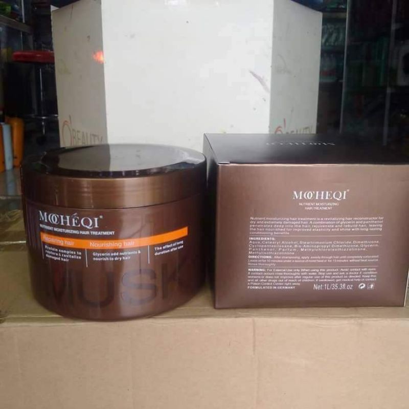 hấp phục hồi tóc mochequi musk argan 1000ml